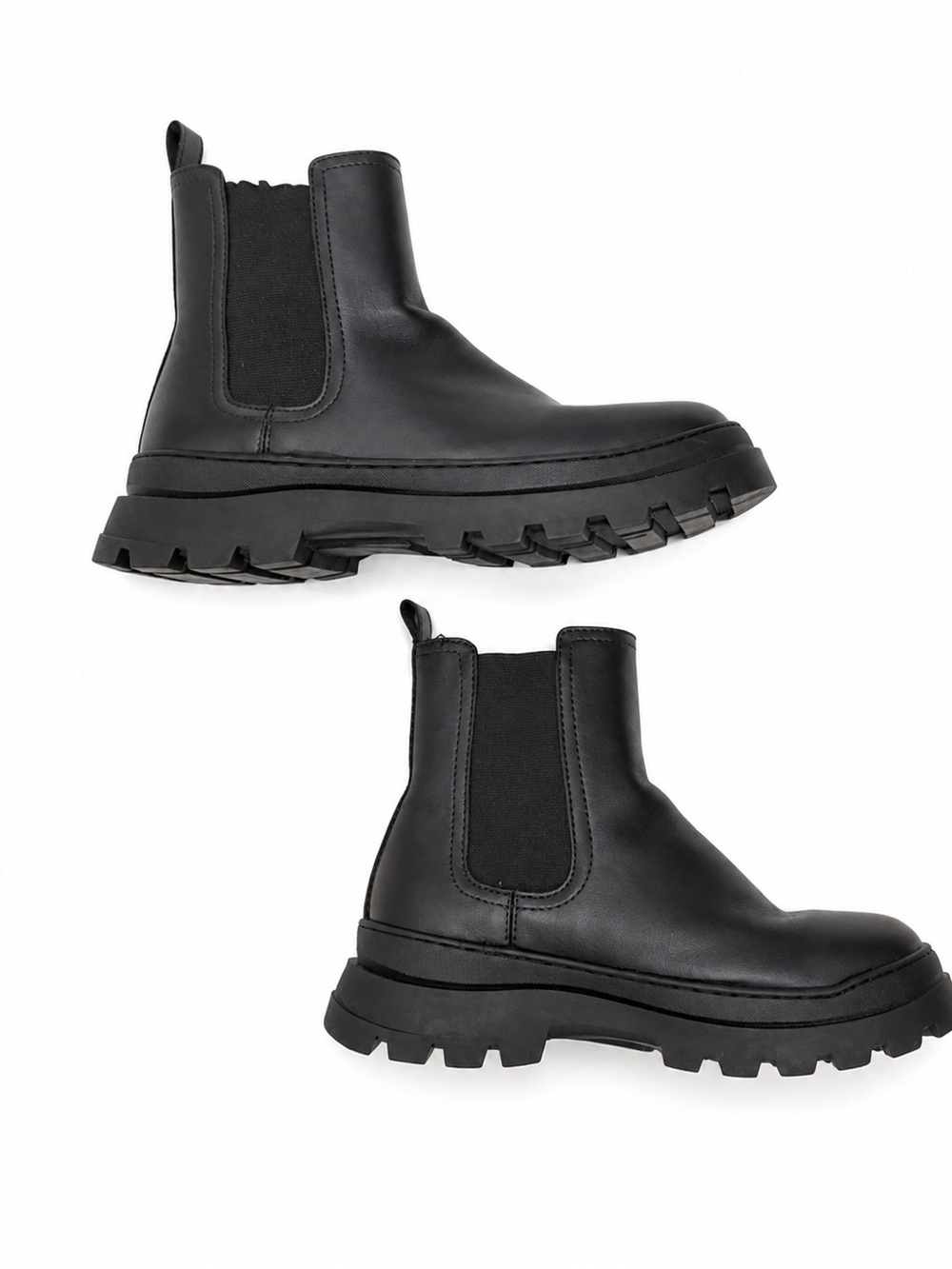 ZARA Women’s Black Chunky Chelsea Boots Size 42 (US 11)